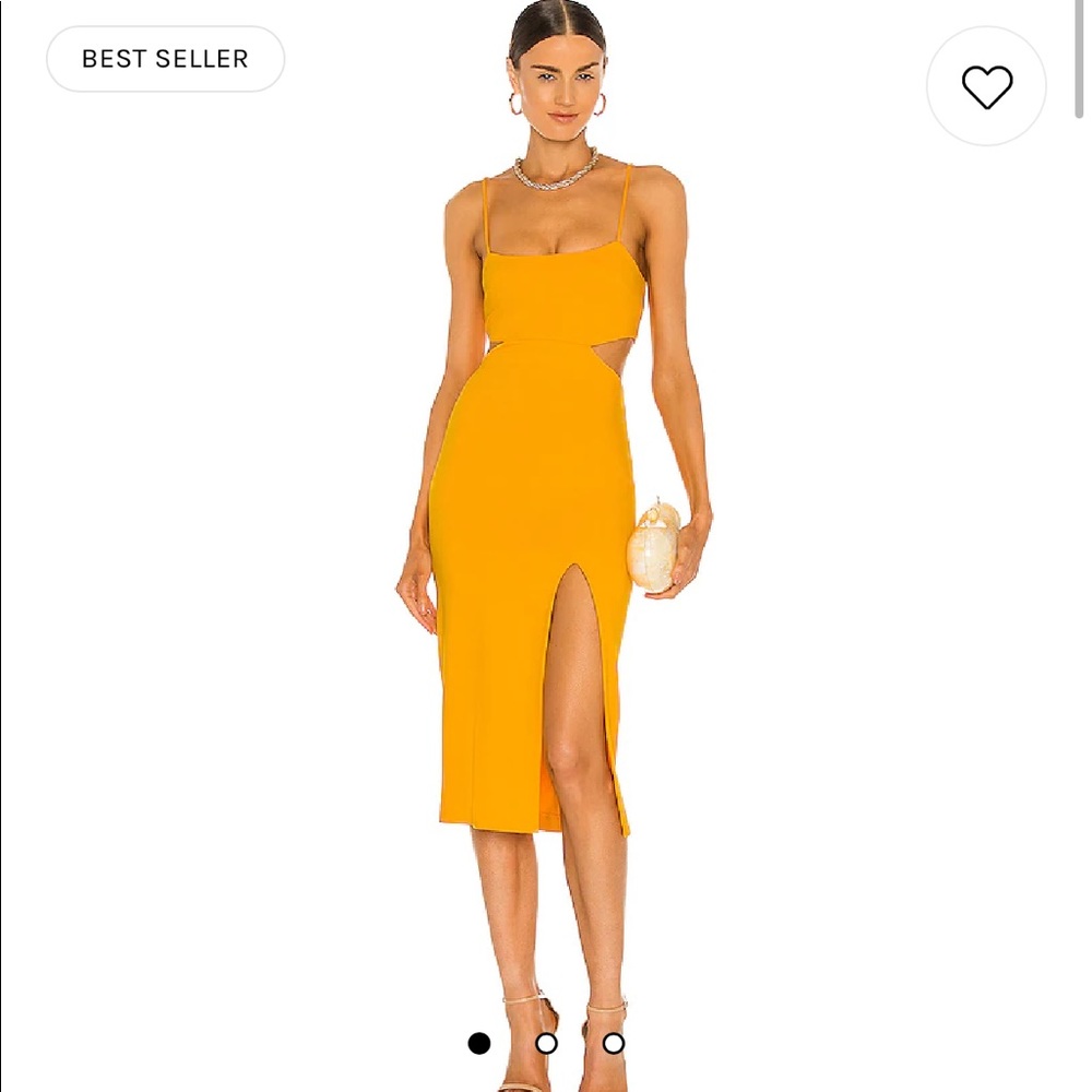 Revolve - Hayden Dress - canary yellow